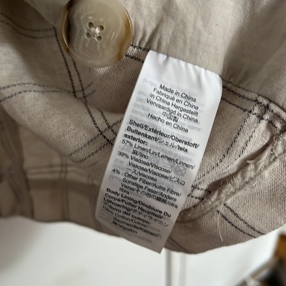 Madewell Dorest Linen Blazer in Windowpane - Picture 10 of 12